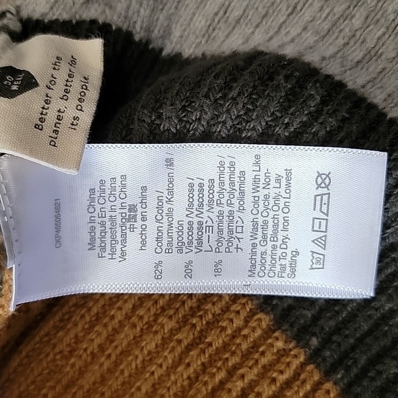 Madewell | Autumnal Striped Thompson Pocket Pullover Size XXL - Picture 5 of 6